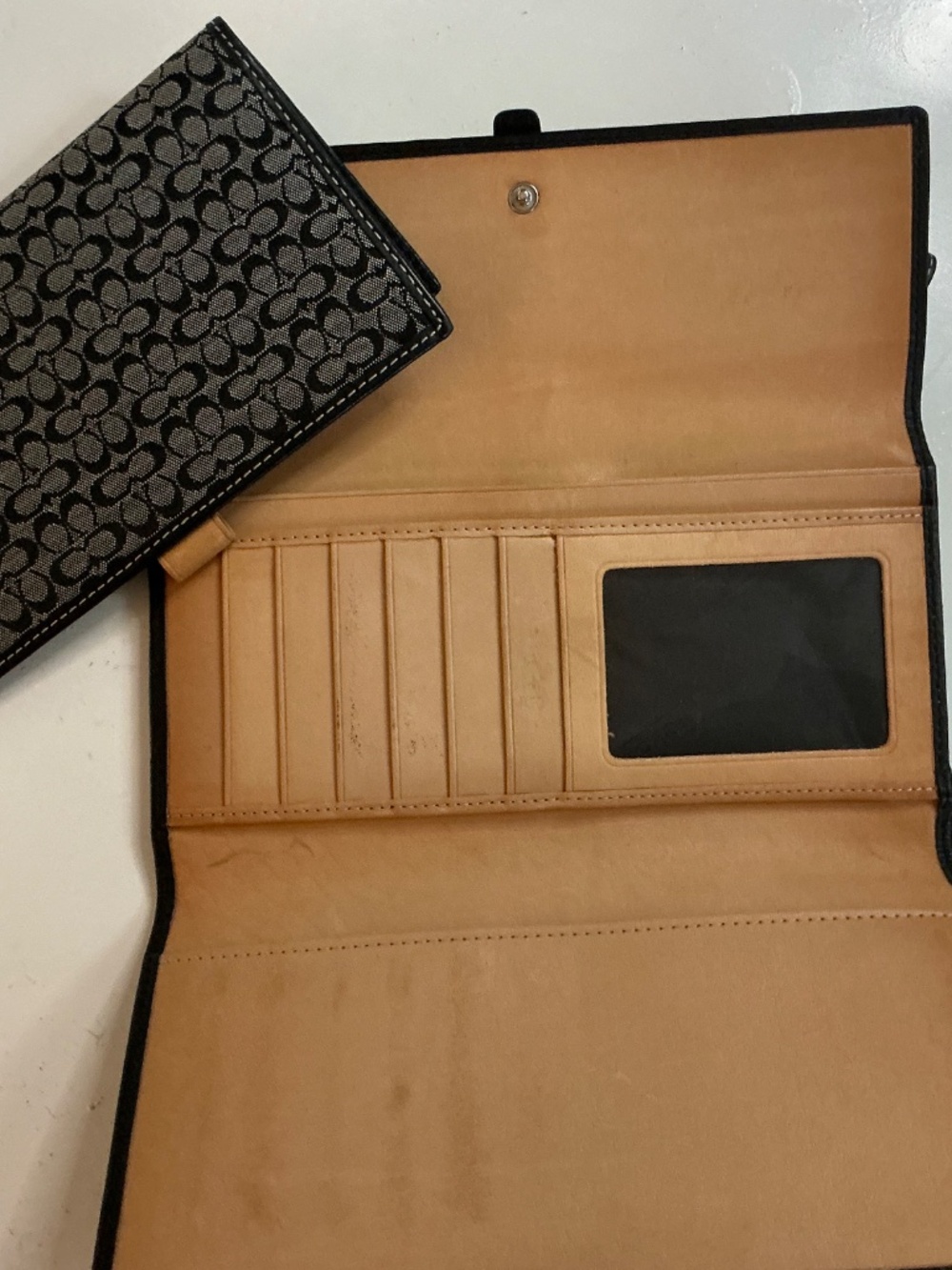 Signature COACH Long wallet - Picture 3 of 4